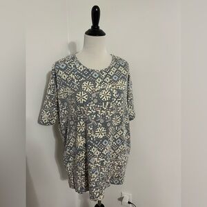 New LuLaRoe XS Vintage Irma Gray and Yellow